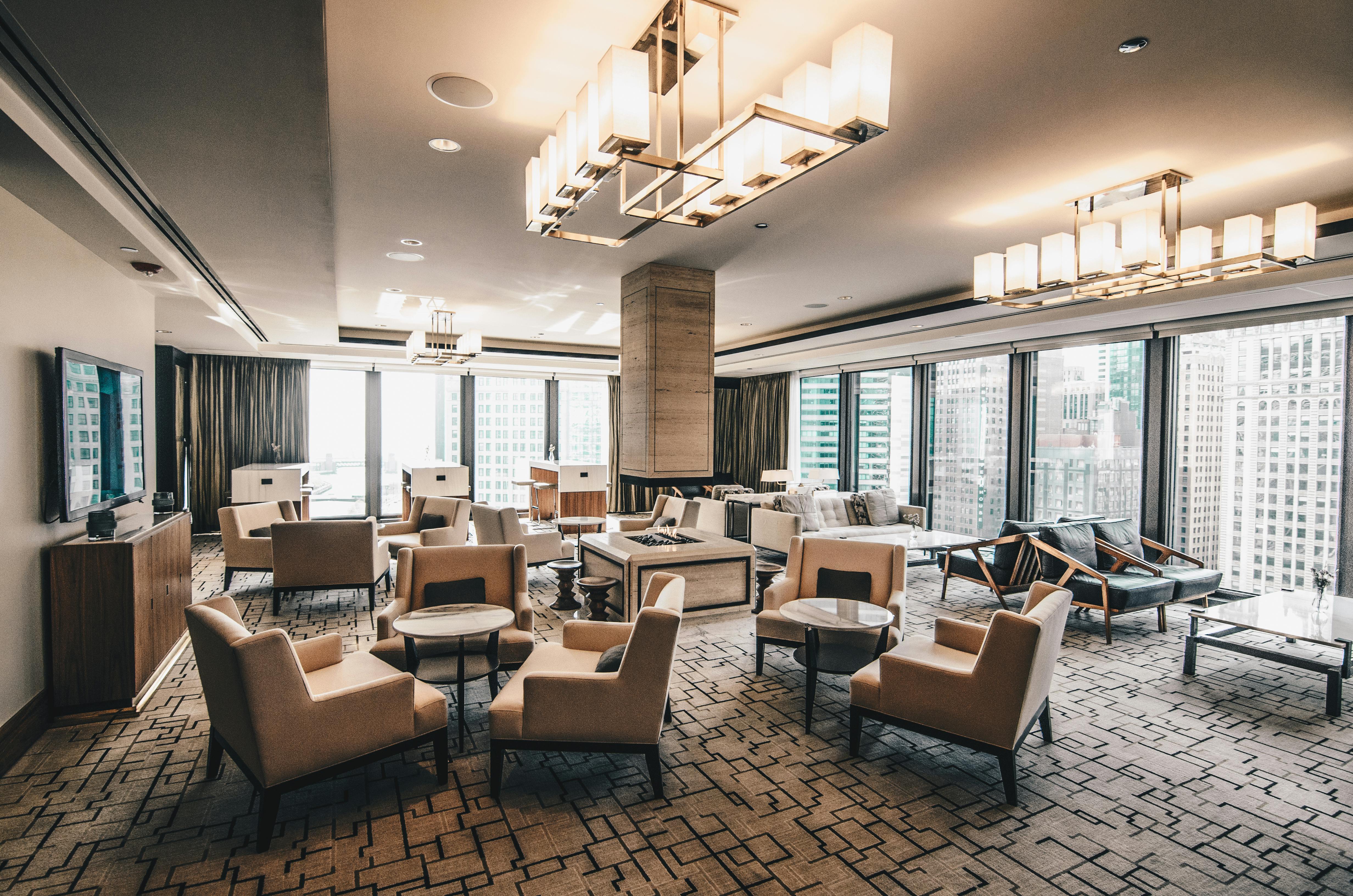 Hotel interior lobby