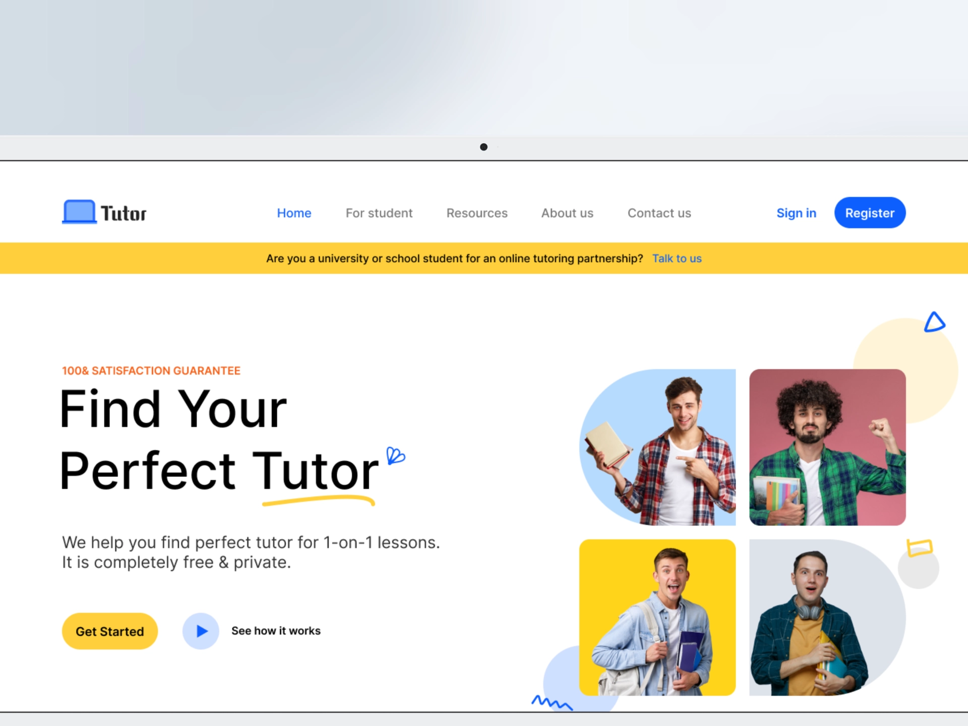 Tutor Platform Redesign Preview